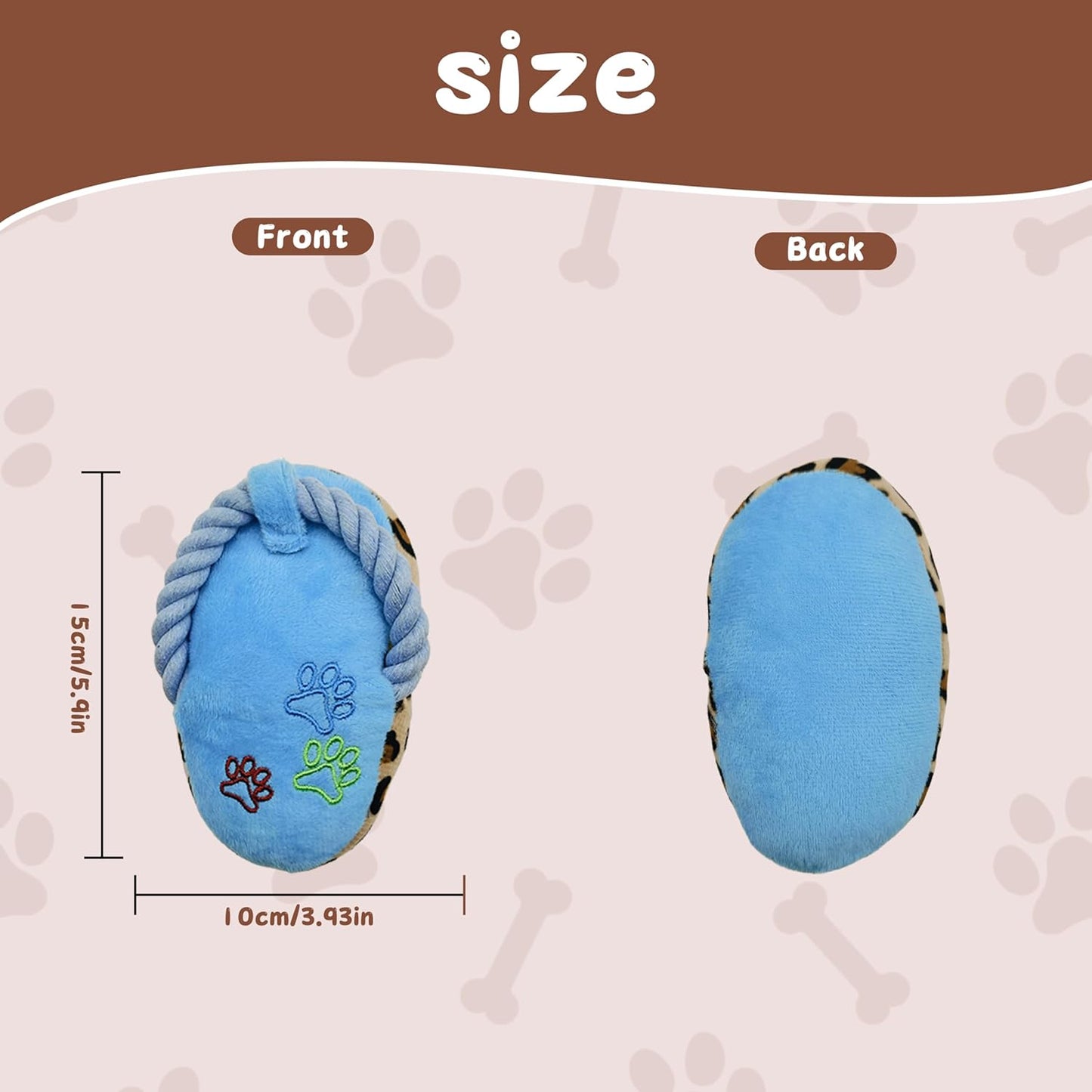 Dog Plush Toy Slipper