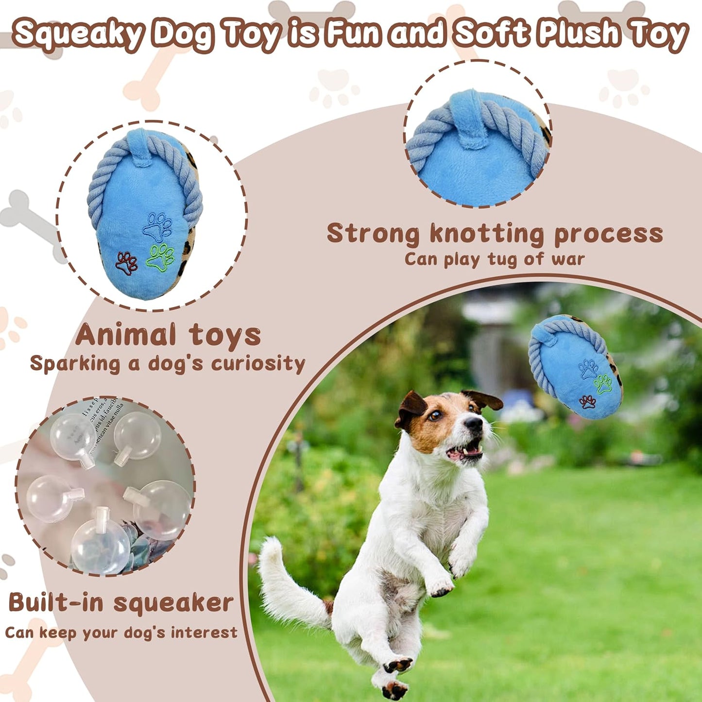 Dog Plush Toy Slipper