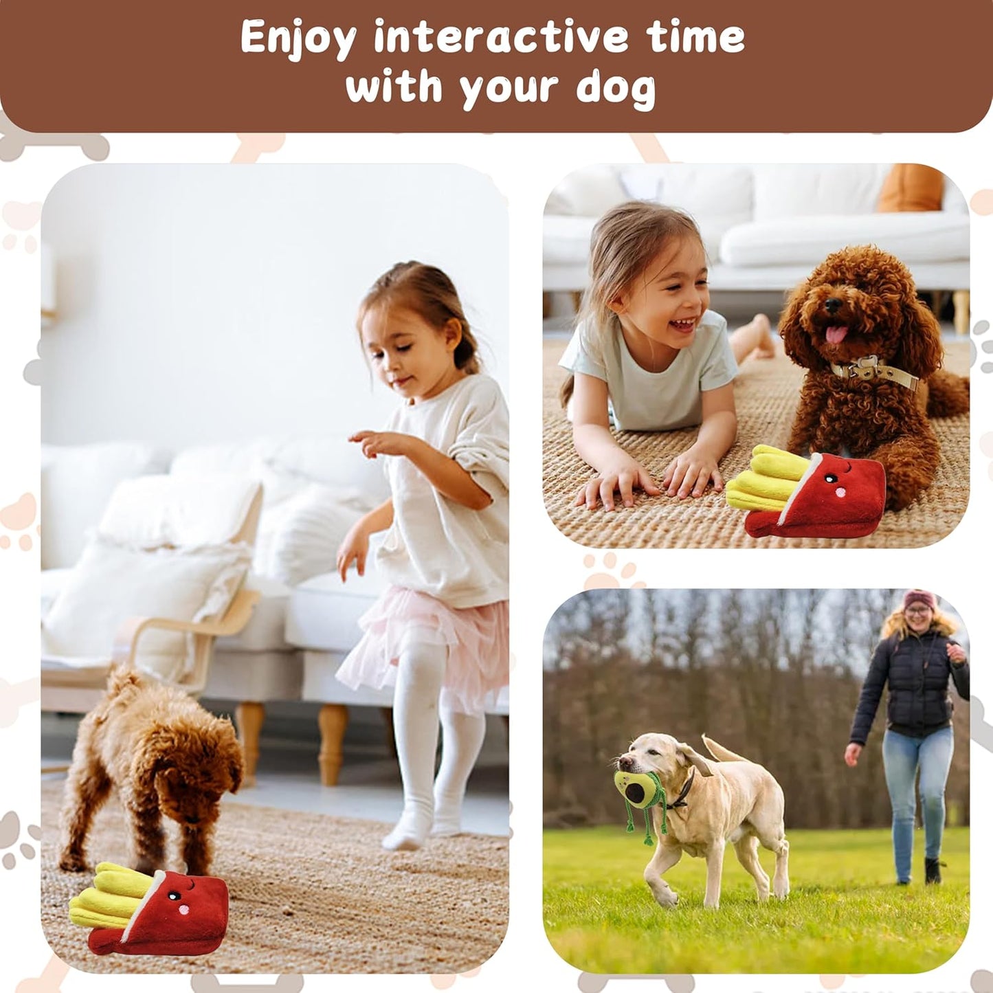 Dog Plush Toy French Fries