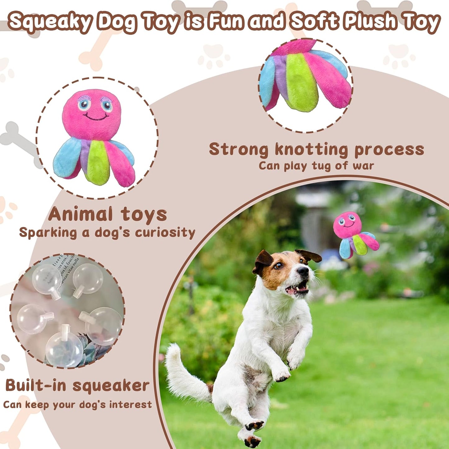 Dog Plush Toy Octopus