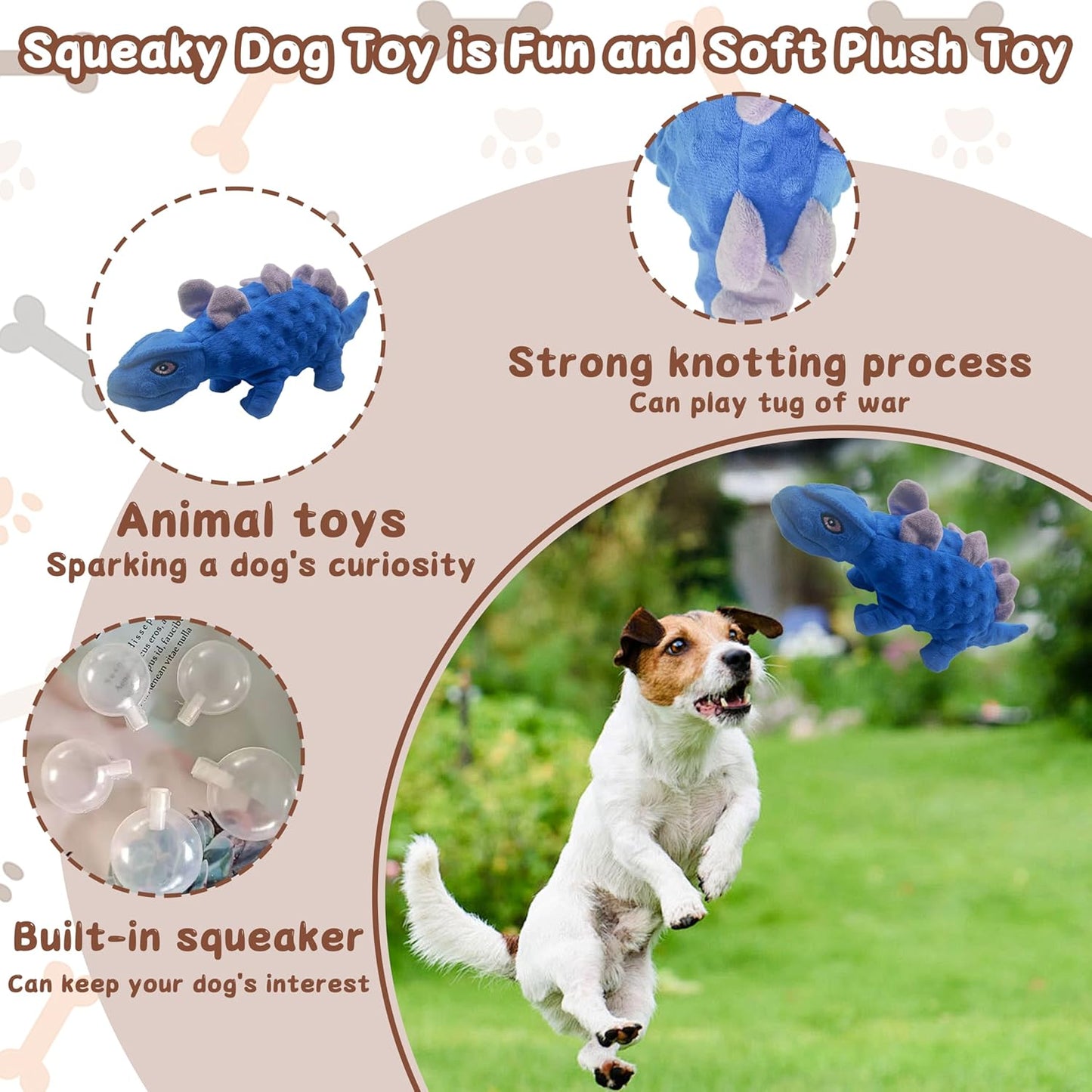 Dog Plush Toy Dinasaur